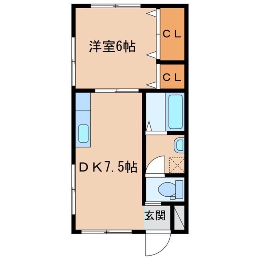 間取図 日豊本線/中津駅 車移動　7分3.4km 1階 築21年