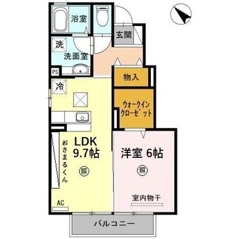 間取図 日豊本線/中津駅 徒歩33分 1階 築10年