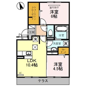 間取図 日豊本線/中津駅 徒歩28分 1階 築7年