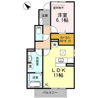 間取図 日豊本線/中津駅 徒歩33分 1階 築10年