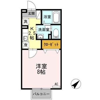 間取図 日豊本線/吉富駅 徒歩16分 2階 築17年