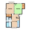 日豊本線/中津駅 徒歩55分 2階 築38年 2DKの間取り