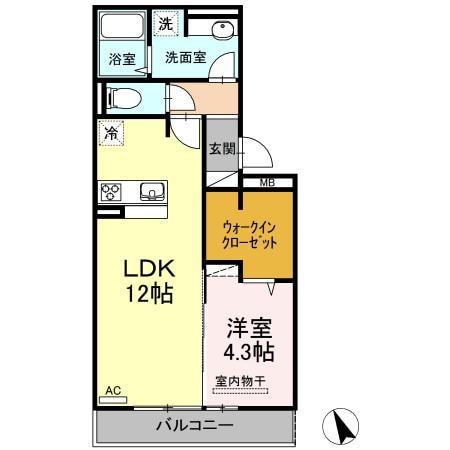 間取り図 日豊本線/中津駅 徒歩17分 2階 築7年