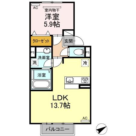 間取り図 日豊本線/中津駅 徒歩24分 2階 築5年