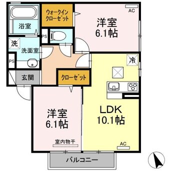 間取図 日豊本線/中津駅 徒歩27分 1階 築4年