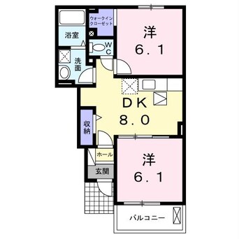 間取図 日豊本線/東中津駅 徒歩26分 1階 築10年