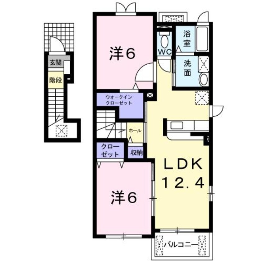 間取図 日豊本線/中津駅 徒歩25分 1-2階 築17年