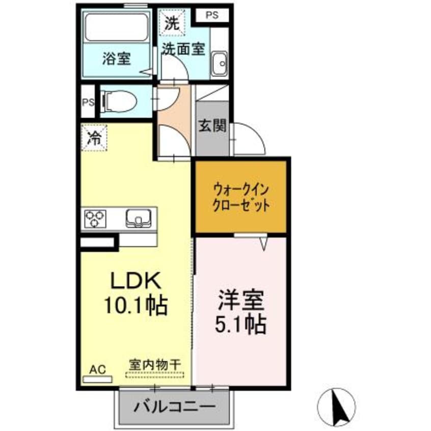 間取図 日豊本線/中津駅 徒歩37分 2階 築4年