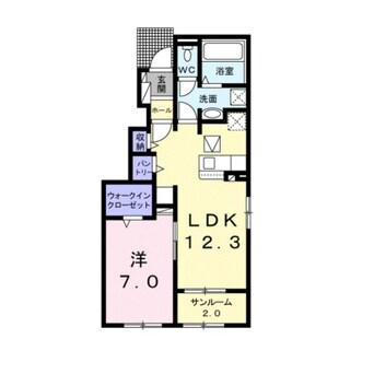 間取図 日豊本線/東中津駅 徒歩35分 1階 築3年