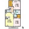 日豊本線/中津駅 徒歩37分 1階 築5年 2LDKの間取り