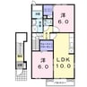 日豊本線/中津駅 バス:5分:停歩5分 1-2階 築16年 2LDKの間取り
