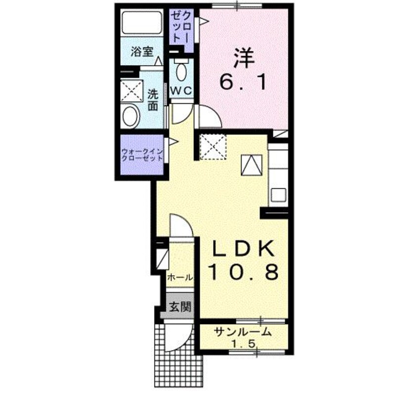 間取図 日豊本線/中津駅 徒歩31分 1階 築3年