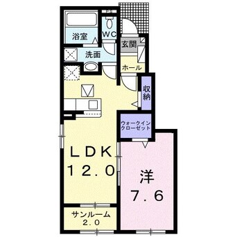 間取図 日豊本線/東中津駅 徒歩17分 1階 築2年