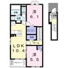 日豊本線/中津駅 徒歩27分 1-2階 築浅 2LDKの間取り