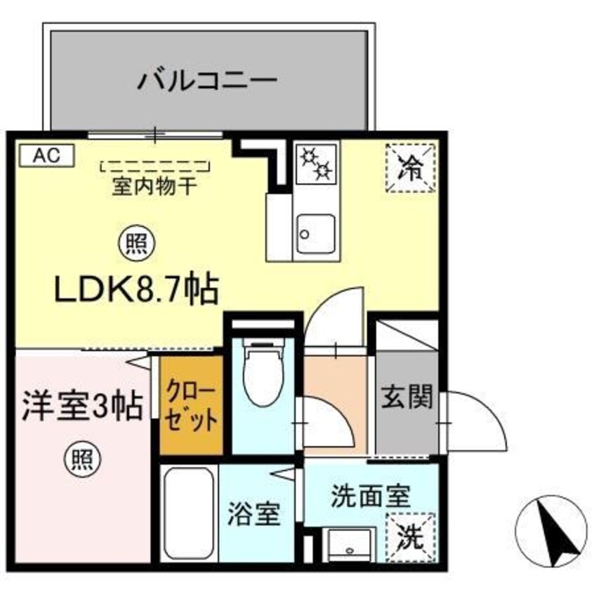 間取図 日豊本線/吉富駅 徒歩6分 2階 1年未満