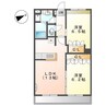 日豊本線/宇島駅 徒歩14分 2階 築14年 2LDKの間取り