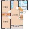 日豊本線/吉富駅 徒歩65分 2階 築20年 2LDKの間取り