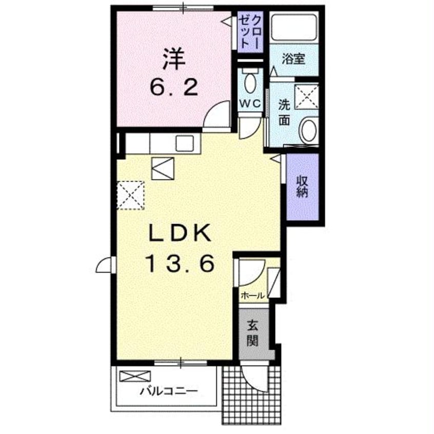 間取図 日豊本線/三毛門駅 徒歩21分 1階 築11年