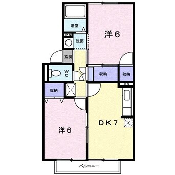 間取図 ロイヤルヒルズＡ