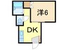 ハイツリリーフⅠ 1DKの間取り