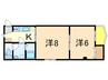 ハイツリリーフⅢ 2Kの間取り