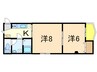 ハイツリリーフⅢ 2Kの間取り