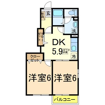 間取図 フィガロプラッツ　Ⅰ、Ⅱ