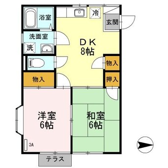 間取図 サンハイツ与板