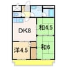 ロイヤルプラザ長岡 3DKの間取り