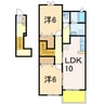 ドリームドームＣ 2LDKの間取り