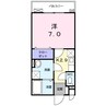 ベルミーユ 1Kの間取り