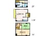 メゾネット幸 2LDKの間取り