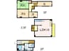 メゾネット幸 3LDKの間取り