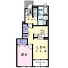 フレンテ　デ　エスコラＡ 1LDKの間取り