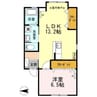 コートフィールド 1LDKの間取り