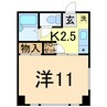 ＮＳビル 1Kの間取り