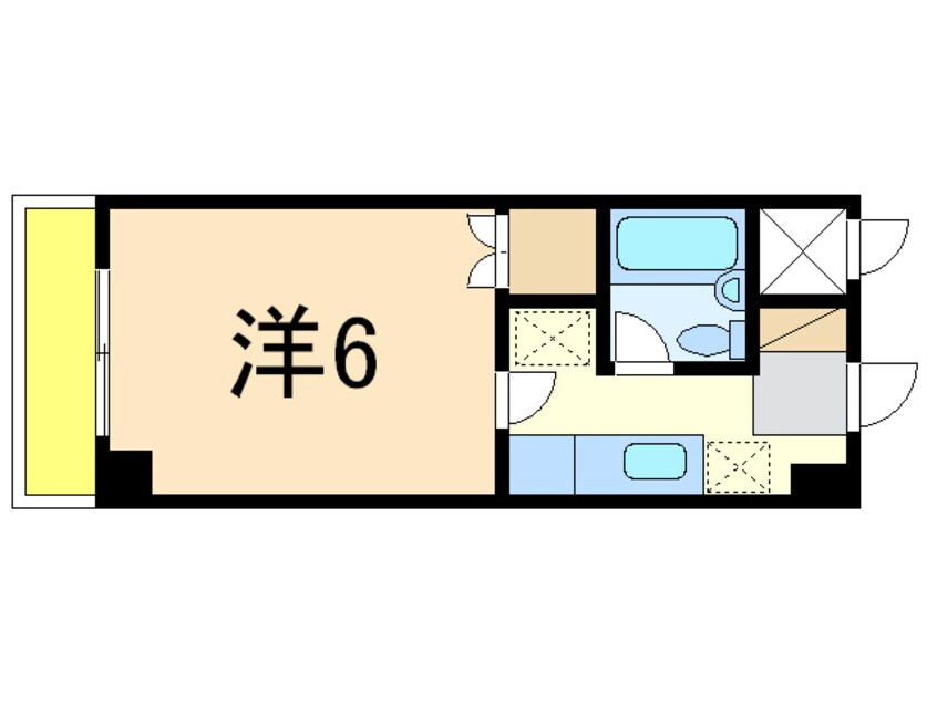 間取図 リバティープラザ袋町