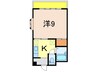 グリーンタウン 1Kの間取り
