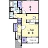 ヴィラ エクセレント Ａ 1LDKの間取り