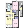ヴィラ エクセレント Ｂ 2LDKの間取り