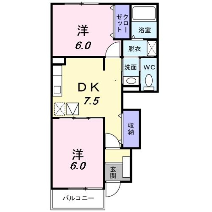 間取図 プラシードＫ