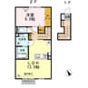 シェルト 1LDKの間取り