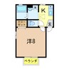 Coco Patona 1Kの間取り