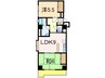 リバティープラザ長町 2LDKの間取り