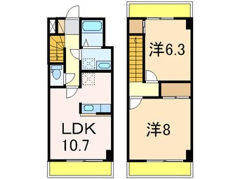 間取図 マンションリバーイン