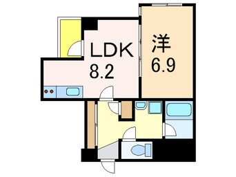 間取図 リバティープラザ呉服町