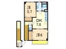 パレ　メゾン 2DKの間取り