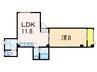 西沢ビル 1LDKの間取り