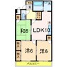 マンション清水 3LDKの間取り