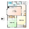 ファミーユ宮下Ｅ 2LDKの間取り